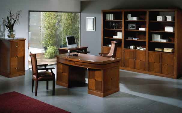 despacho de estilo ingles tapizado